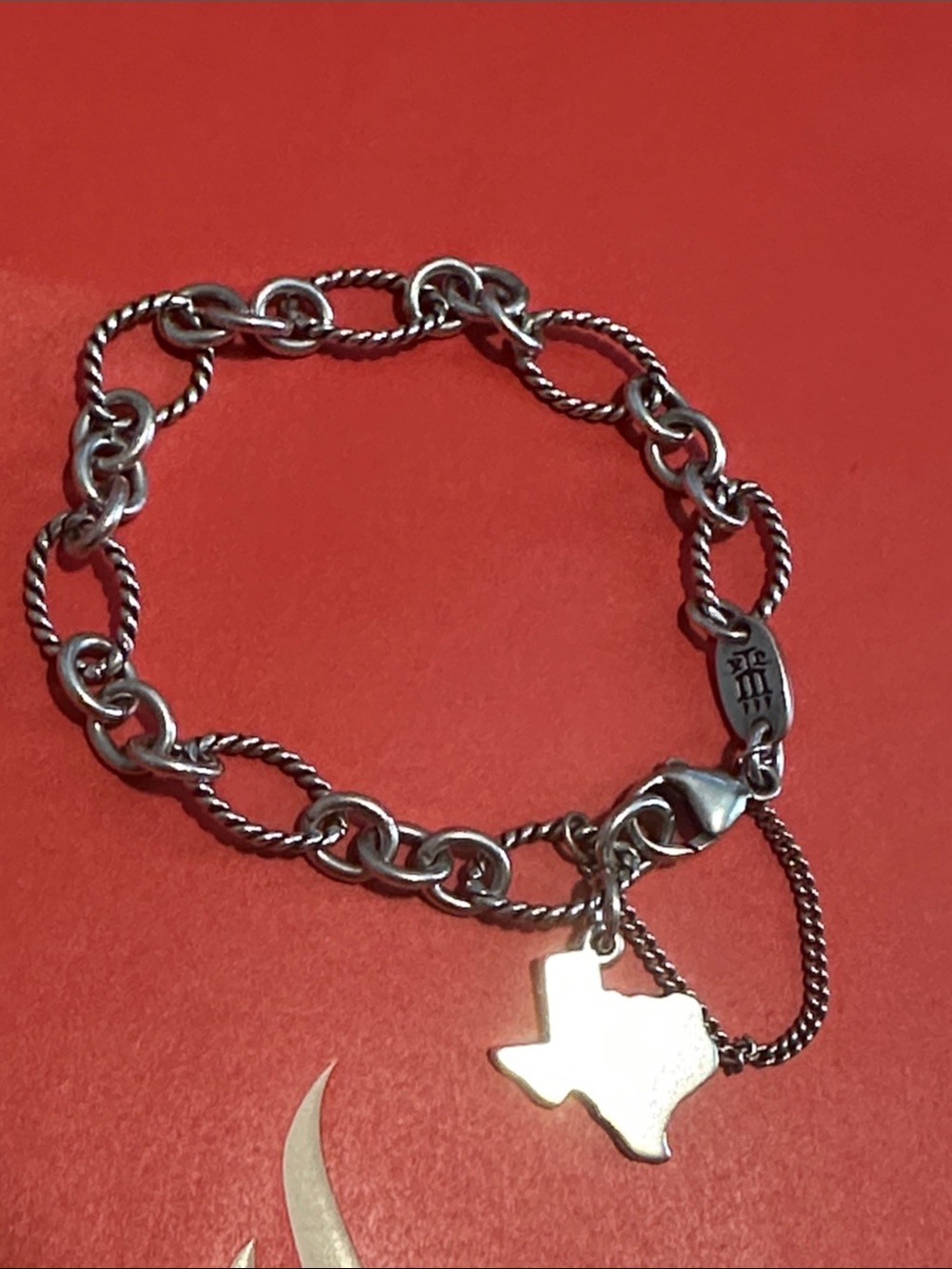 🔥 James Avery Medium Texas charm bracelet